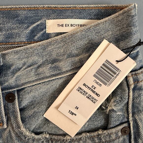 NWT Aritzia Denim Forum Ex-Boyfriend Vintage Desert Light Wash Jeans - Picture 7 of 7